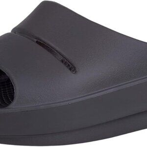 OOahh Black Recovery Slides - Innovative OOfoam Tech for Fast Recovery & Comfort